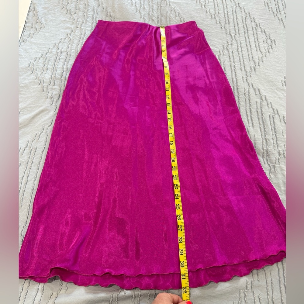 NWT Nicole Miller Vibrant Pink Skirt (skirt only) - Picture 4 of 6